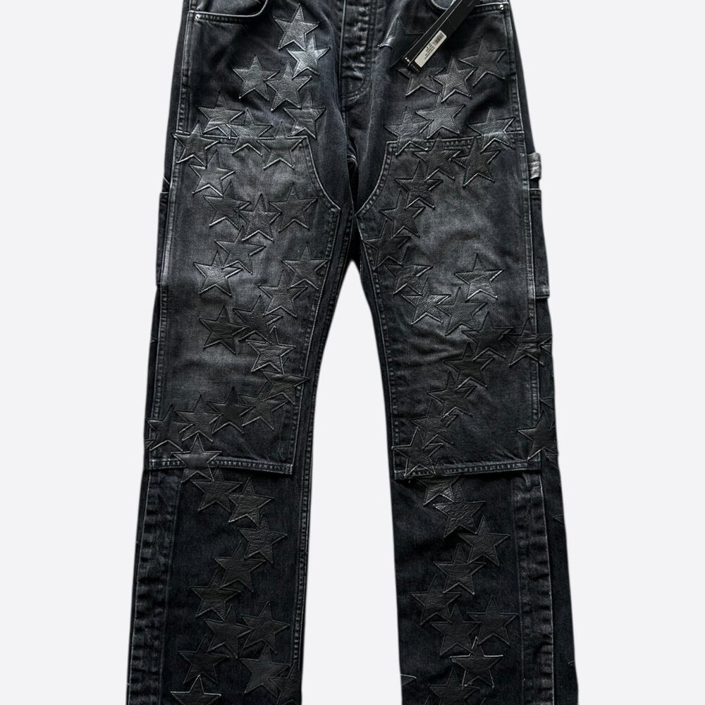 Amiri Black Star Patch Chemist Carpenter Pants